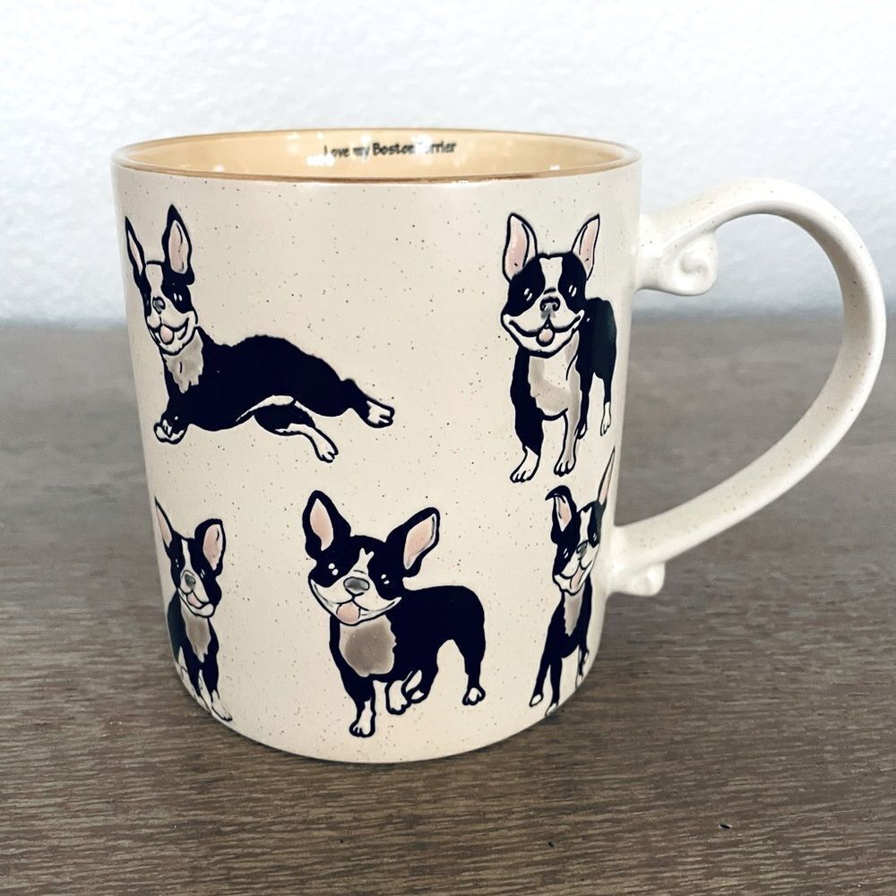 Love my Boston Terrier Large Ceramic Coffee Mug Cup